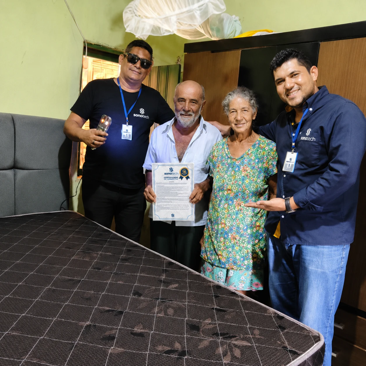 Entrega e apresentação do certificado SonoTech