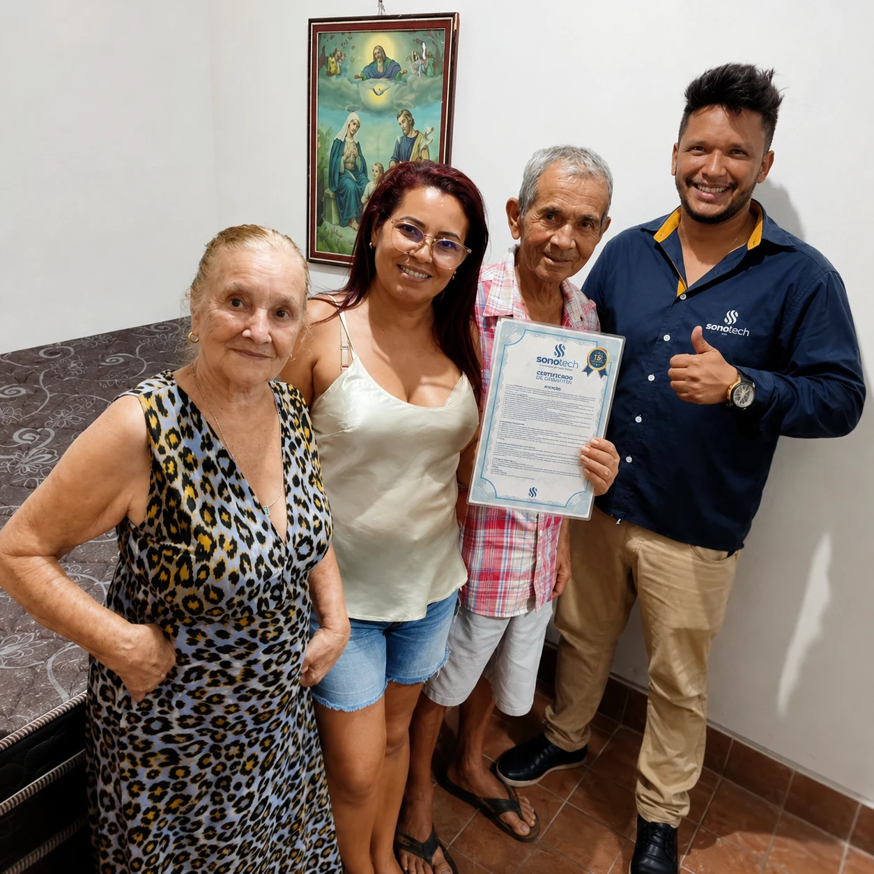 Entrega de certificado em residência